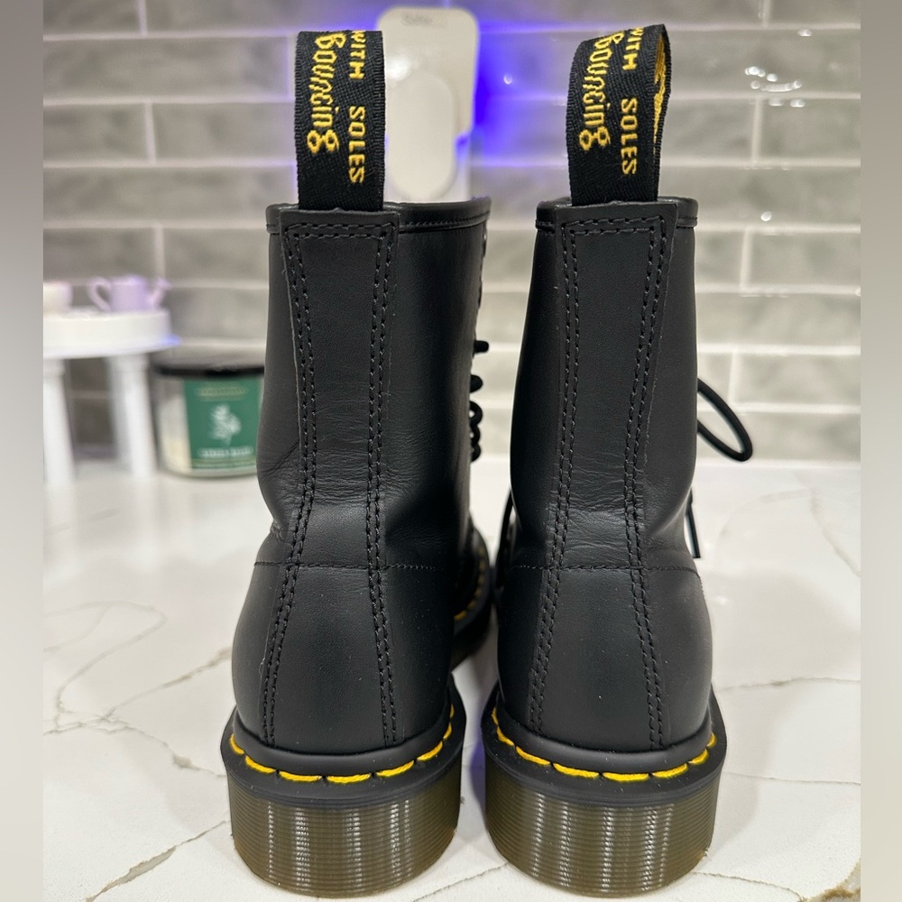 Dr. Martens 1460 Combat Boots. Women’s size 5. Color Black. - Picture 3 of 13